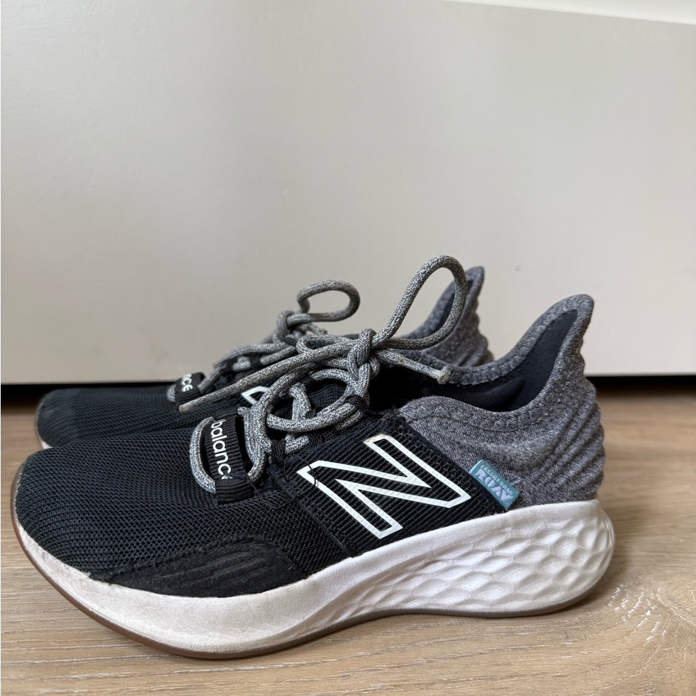 New Balance Kids' Black and Gray Sneakers